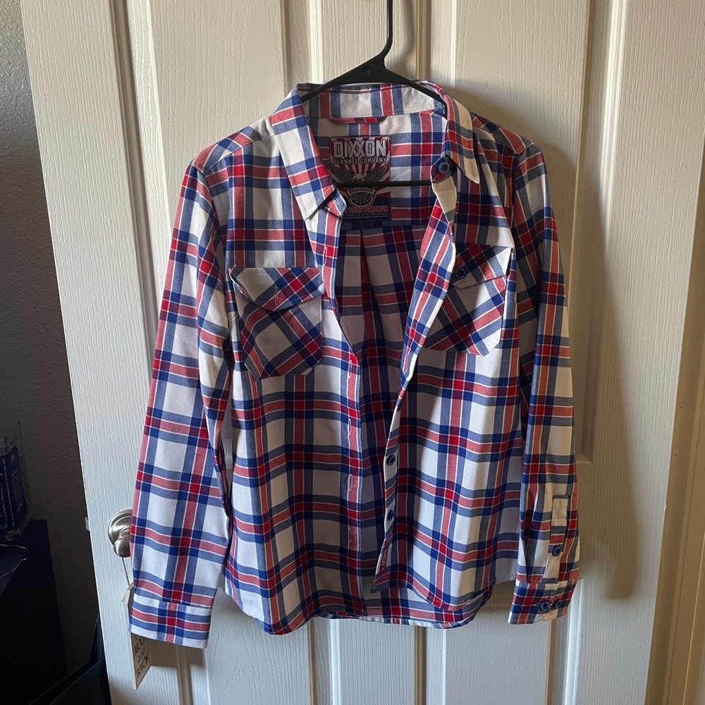 DIXXON Live Free Forever Flannel Womens Size Medium